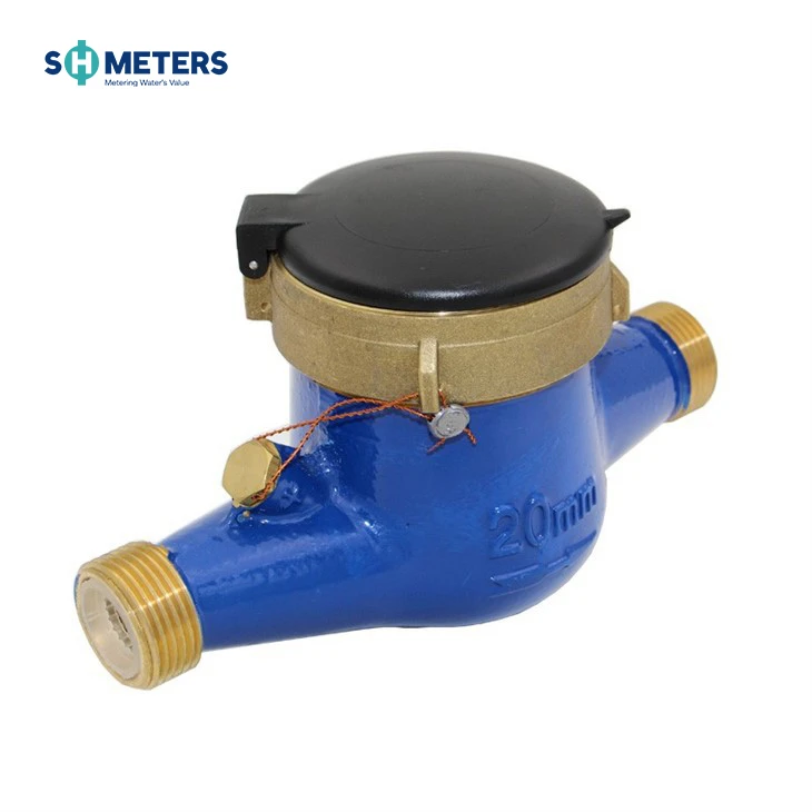 40mm Impulse Output Brass Dry Dial Mulitjet Water Meter