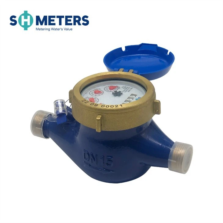 40mm Impulse Output Brass Dry Dial Mulitjet Water Meter