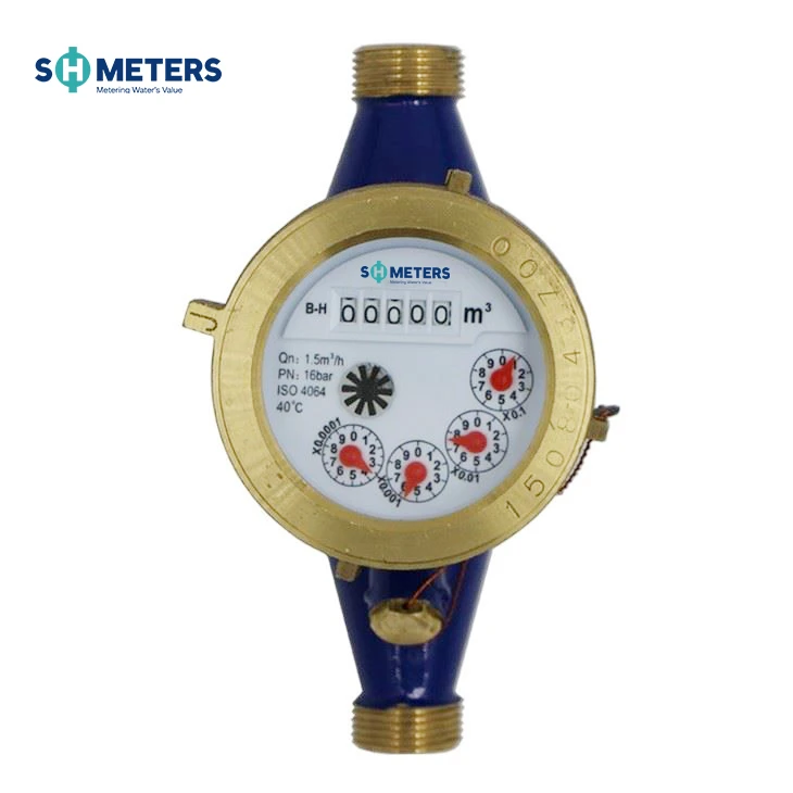 Cold Type Dry Dial Horizontal Multi Jet Water Meter