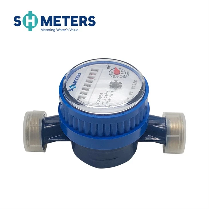 Single Jet Mechanical Water Meter With Brass, Plastic Body factory