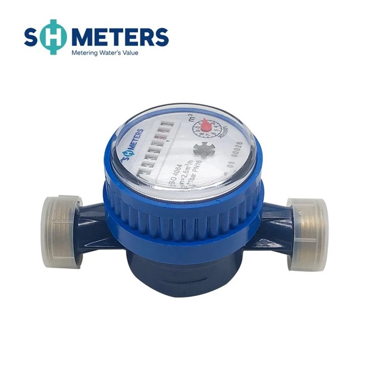 Single Jet Water Meter DN15~20mm For Residential